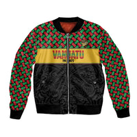 Vanuatu Football Custom Bomber Jacket Go Chiefs Basket-weave Pattern