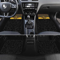 Vanuatu Football Custom Car Mats Go Chiefs Basket-weave Pattern LT14 Set 4pcs Black - Polynesian Pride