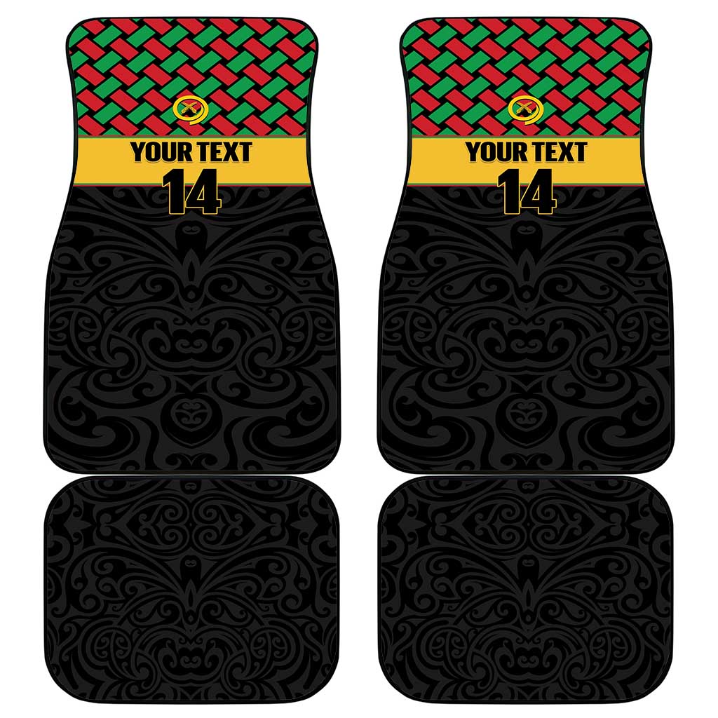 Vanuatu Football Custom Car Mats Go Chiefs Basket-weave Pattern LT14 - Polynesian Pride
