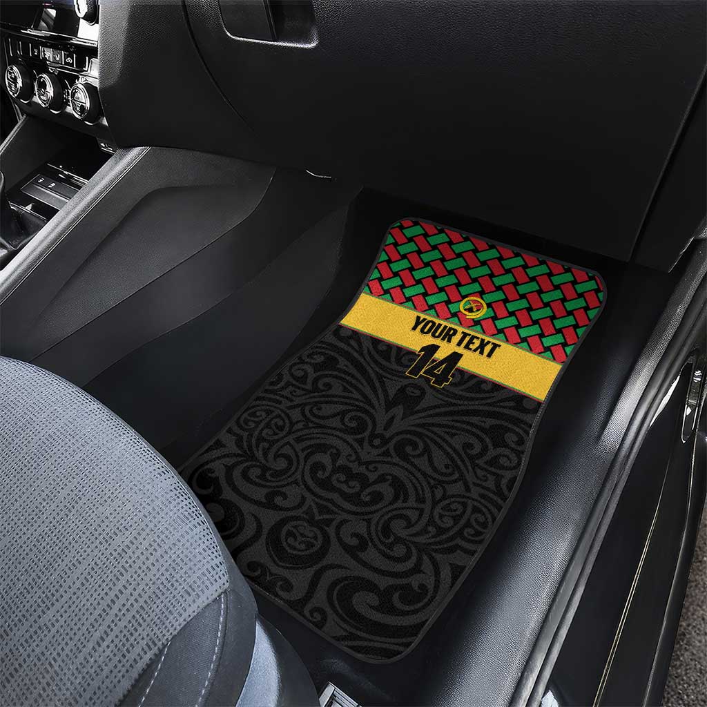 Vanuatu Football Custom Car Mats Go Chiefs Basket-weave Pattern LT14 - Polynesian Pride