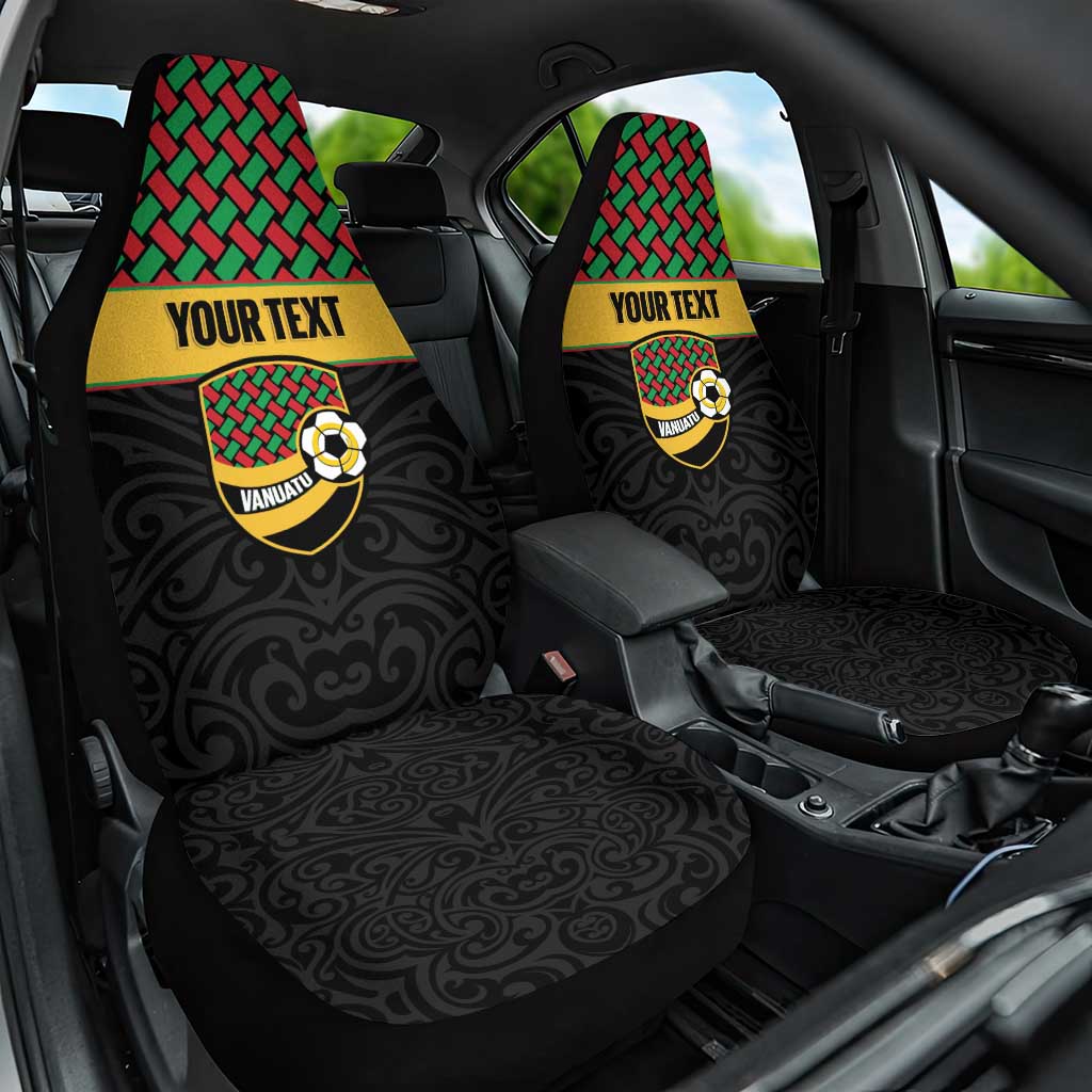 Vanuatu Football Custom Car Seat Cover Go Chiefs Basket-weave Pattern LT14 One Size Black - Polynesian Pride