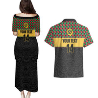 Vanuatu Football Custom Couples Matching Puletasi and Hawaiian Shirt Go Chiefs Basket-weave Pattern LT14 - Polynesian Pride