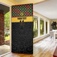 Vanuatu Football Custom Door Cover Go Chiefs Basket-weave Pattern LT14 - Polynesian Pride