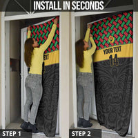 Vanuatu Football Custom Door Cover Go Chiefs Basket-weave Pattern LT14 - Polynesian Pride