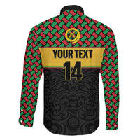Vanuatu Football Custom Family Matching Summer Maxi Dress and Hawaiian Shirt Go Chiefs Basket-weave Pattern