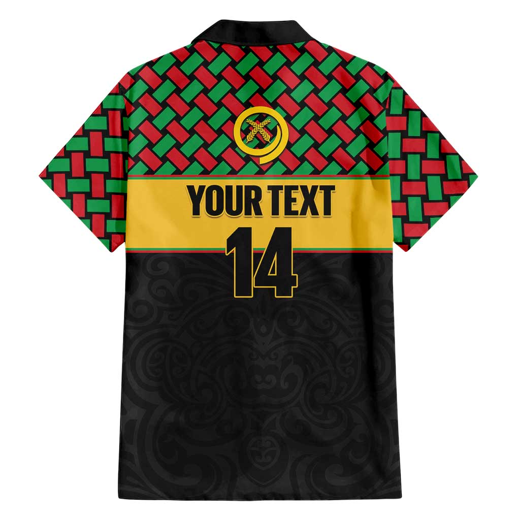 Vanuatu Football Custom Family Matching Tank Maxi Dress and Hawaiian Shirt Go Chiefs Basket-weave Pattern