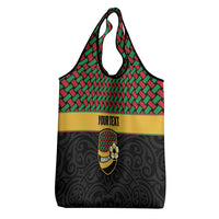 Vanuatu Football Custom Grocery Bag Go Chiefs Basket-weave Pattern LT14 - Polynesian Pride