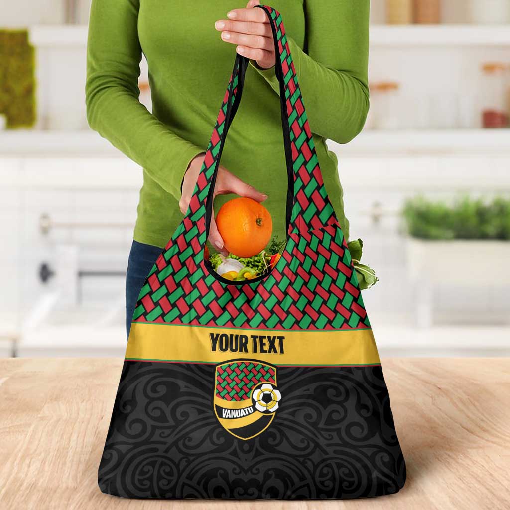 Vanuatu Football Custom Grocery Bag Go Chiefs Basket-weave Pattern LT14 - Polynesian Pride