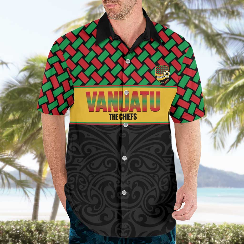 Vanuatu Football Custom Hawaiian Shirt Go Chiefs Basket-weave Pattern