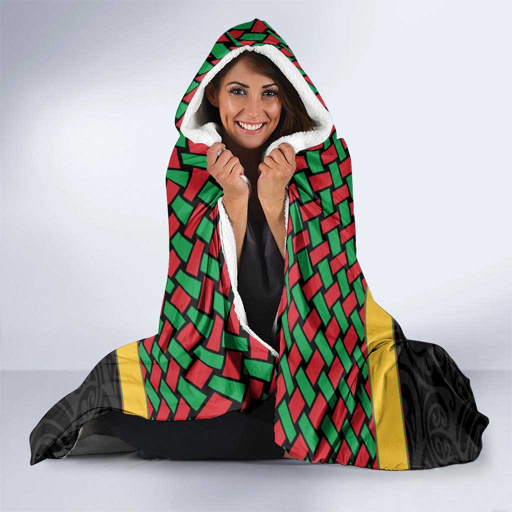 Vanuatu Football Custom Hooded Blanket Go Chiefs Basket-weave Pattern LT14 - Polynesian Pride