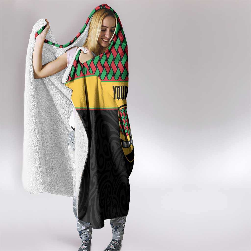 Vanuatu Football Custom Hooded Blanket Go Chiefs Basket-weave Pattern LT14 - Polynesian Pride