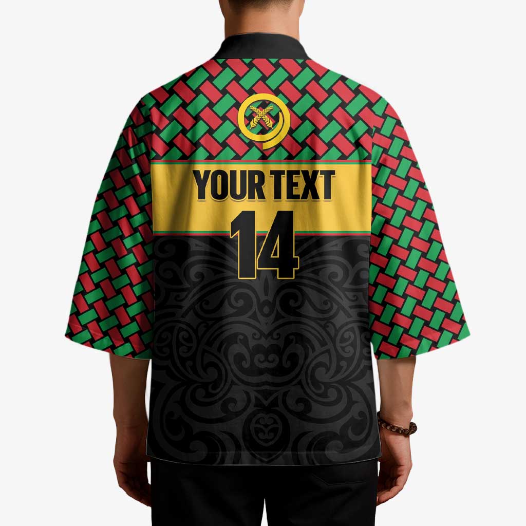 Vanuatu Football Custom Kimono Go Chiefs Basket-weave Pattern LT14 - Polynesian Pride