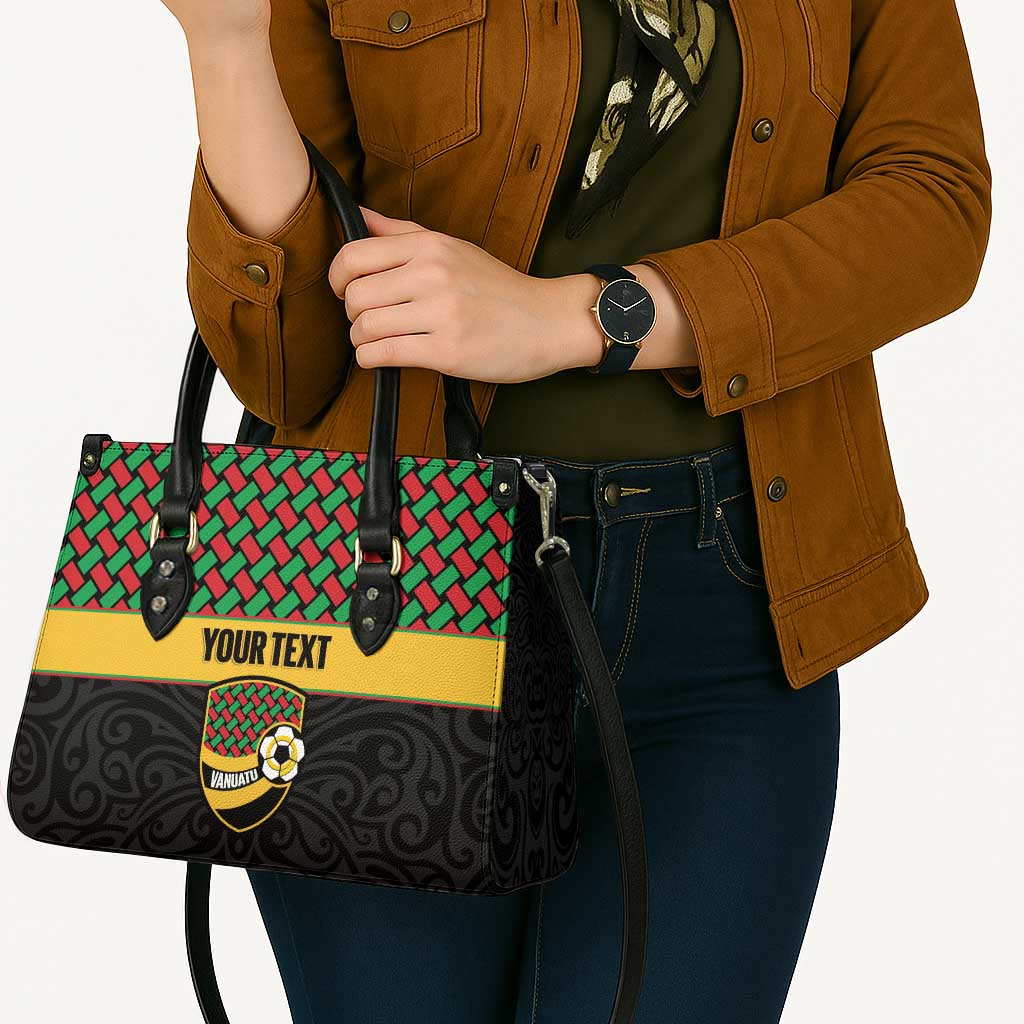Vanuatu Football Custom Leather Bag Go Chiefs Basket-weave Pattern LT14 - Polynesian Pride
