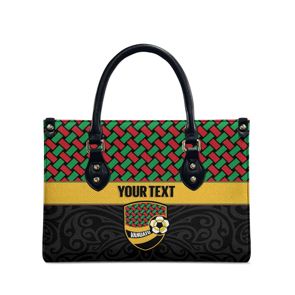 Vanuatu Football Custom Leather Bag Go Chiefs Basket-weave Pattern LT14 - Polynesian Pride