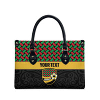 Vanuatu Football Custom Leather Bag Go Chiefs Basket-weave Pattern LT14 - Polynesian Pride