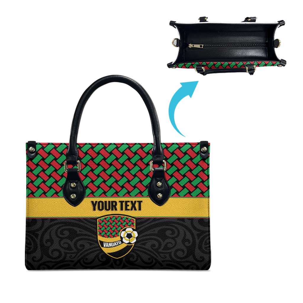 Vanuatu Football Custom Leather Bag Go Chiefs Basket-weave Pattern LT14 - Polynesian Pride