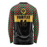 Vanuatu Football Custom Long Sleeve Shirt Go Chiefs Basket-weave Pattern LT14 - Polynesian Pride