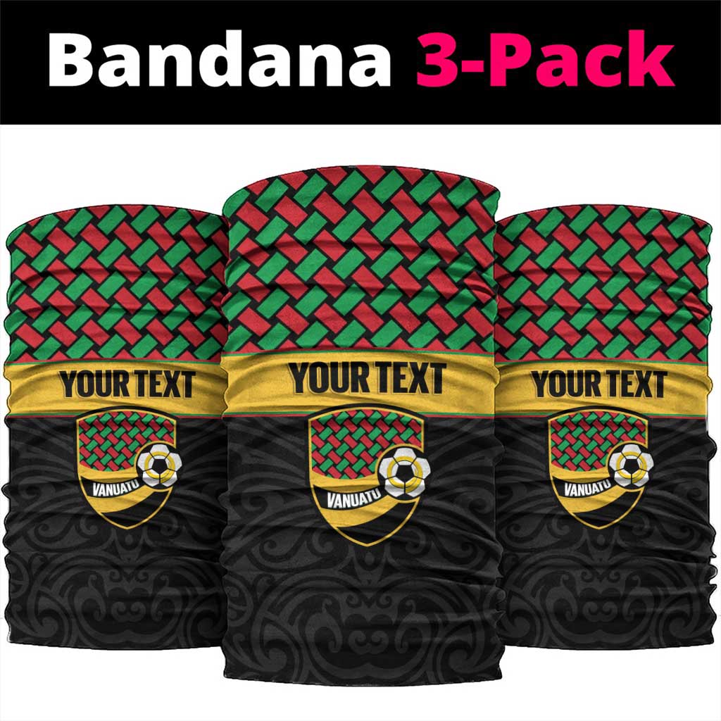 Vanuatu Football Custom Neck Gaiter Go Chiefs Basket-weave Pattern LT14 package One Size: 25*50cm Black - Polynesian Pride