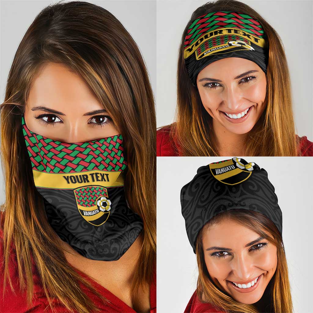 Vanuatu Football Custom Neck Gaiter Go Chiefs Basket-weave Pattern LT14 - Polynesian Pride