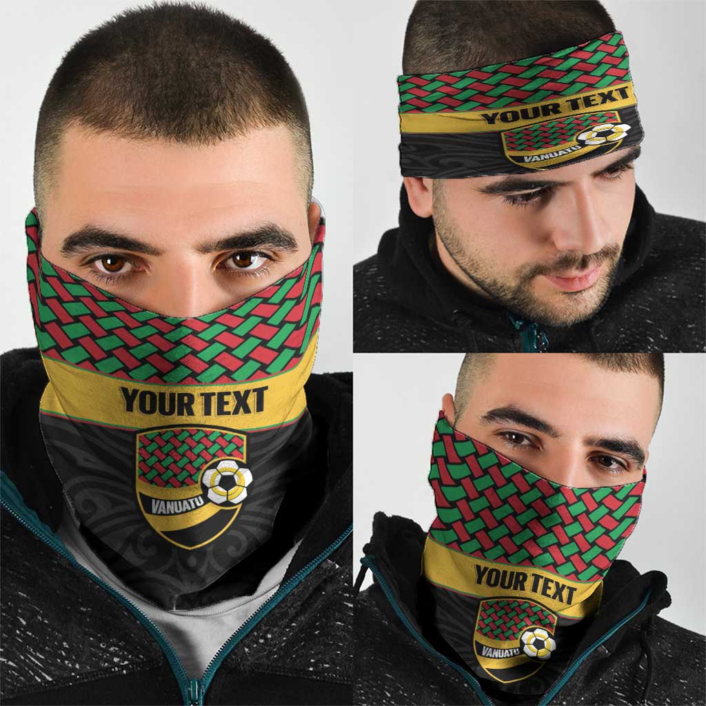 Vanuatu Football Custom Neck Gaiter Go Chiefs Basket-weave Pattern LT14 - Polynesian Pride