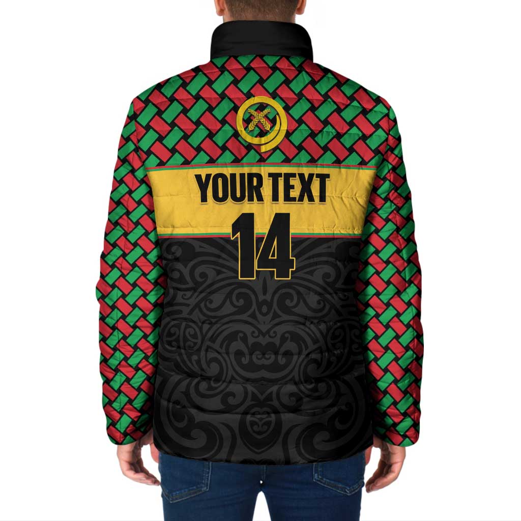 Vanuatu Football Custom Padded Jacket Go Chiefs Basket-weave Pattern LT14 - Polynesian Pride