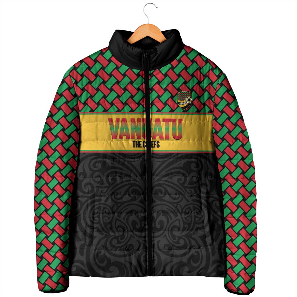 Vanuatu Football Custom Padded Jacket Go Chiefs Basket-weave Pattern LT14 - Polynesian Pride