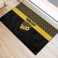 Vanuatu Football Custom Rubber Doormat Go Chiefs Basket-weave Pattern LT14 - Polynesian Pride
