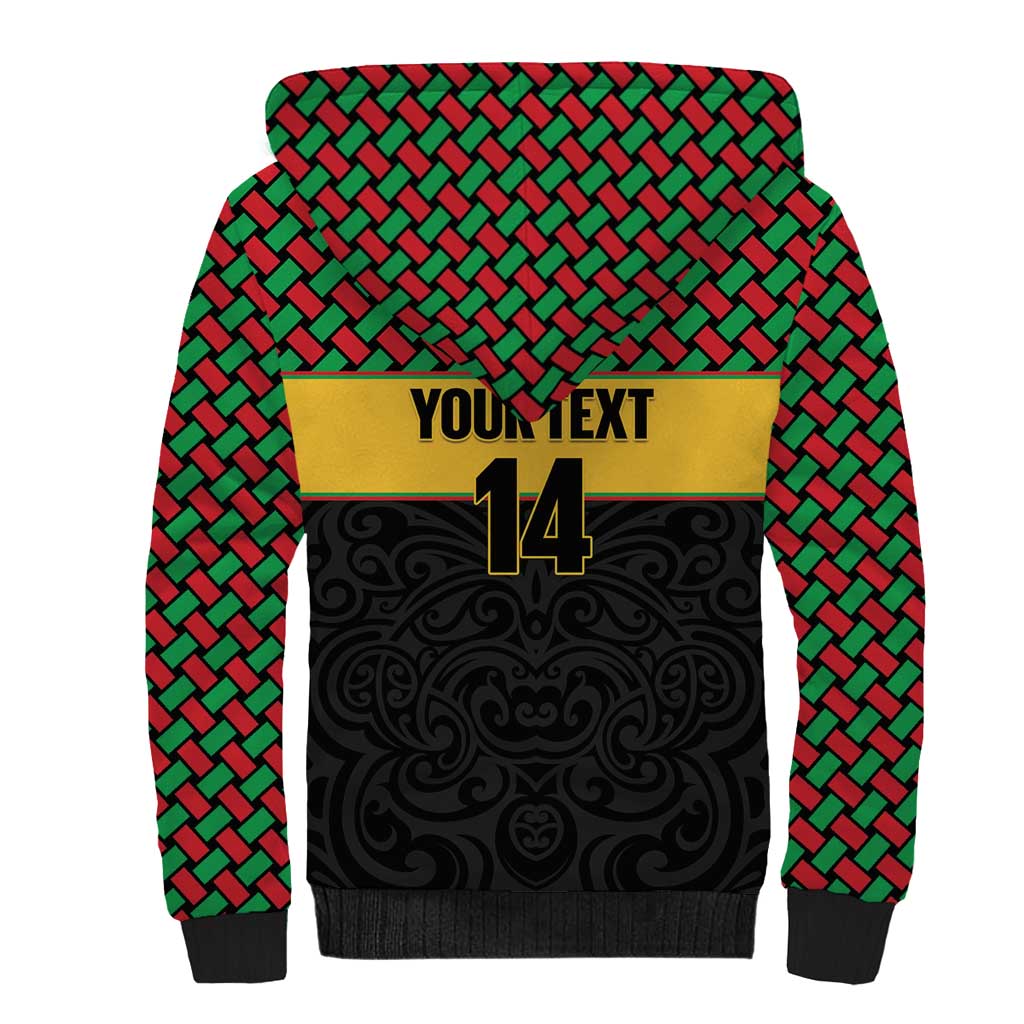 Vanuatu Football Custom Sherpa Hoodie Go Chiefs Basket-weave Pattern LT14 - Polynesian Pride