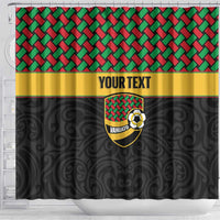 Vanuatu Football Custom Shower Curtain Go Chiefs Basket-weave Pattern LT14 - Polynesian Pride