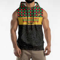 Vanuatu Football Custom Sleeveless Hoodie Go Chiefs Basket-weave Pattern LT14 - Polynesian Pride