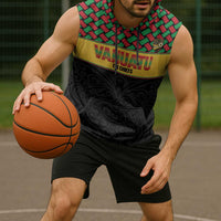 Vanuatu Football Custom Sleeveless Hoodie Go Chiefs Basket-weave Pattern LT14 - Polynesian Pride
