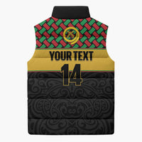 Vanuatu Football Custom Sleeveless Puffer Jacket Go Chiefs Basket-weave Pattern LT14 - Polynesian Pride