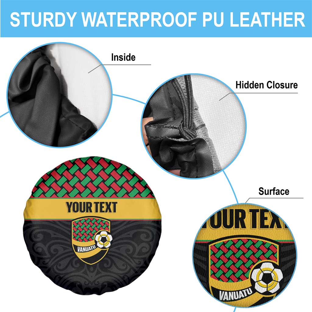 Vanuatu Football Custom Spare Tire Cover Go Chiefs Basket-weave Pattern LT14 - Polynesian Pride