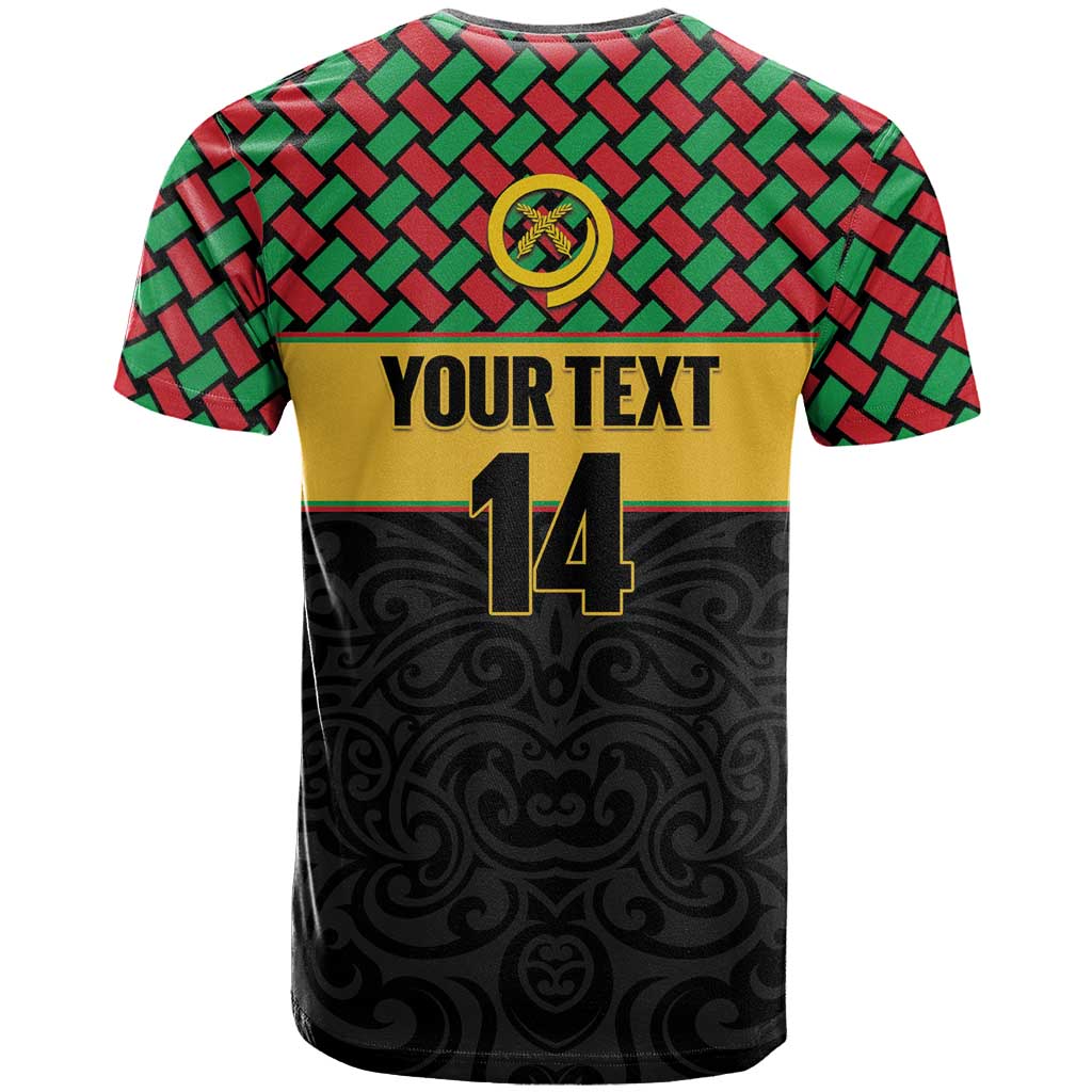 Vanuatu Football Custom T Shirt Go Chiefs Basket-weave Pattern LT14 - Polynesian Pride