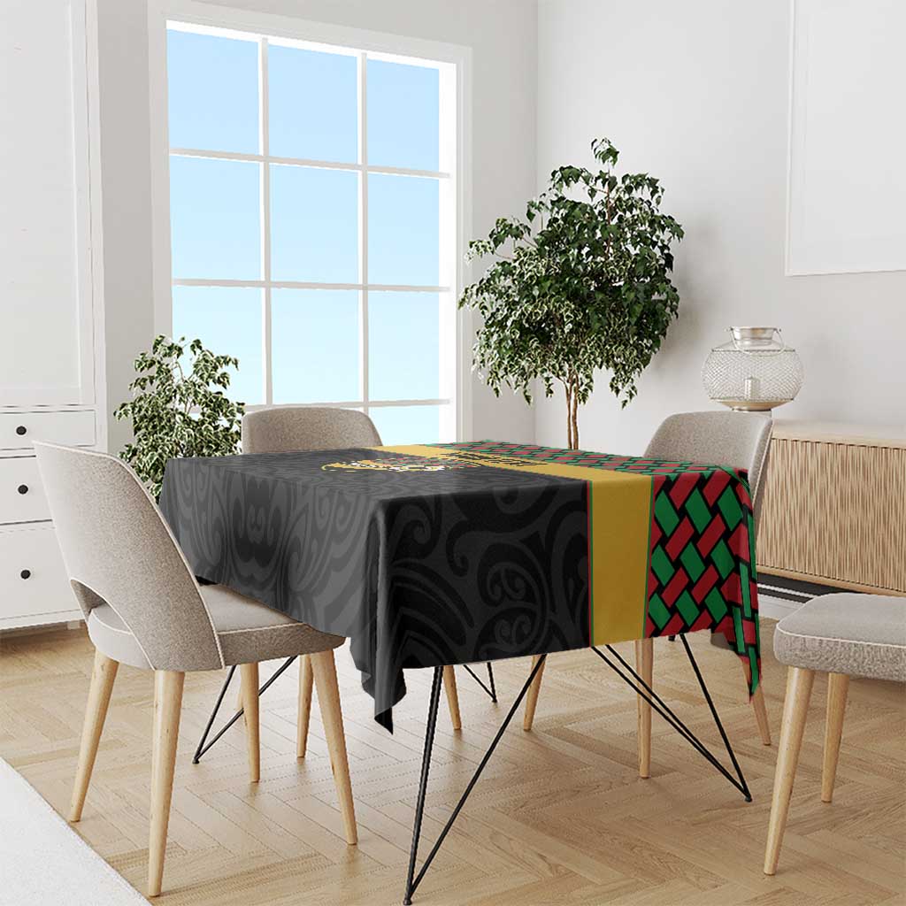 Vanuatu Football Custom Tablecloth Go Chiefs Basket-weave Pattern LT14 - Polynesian Pride