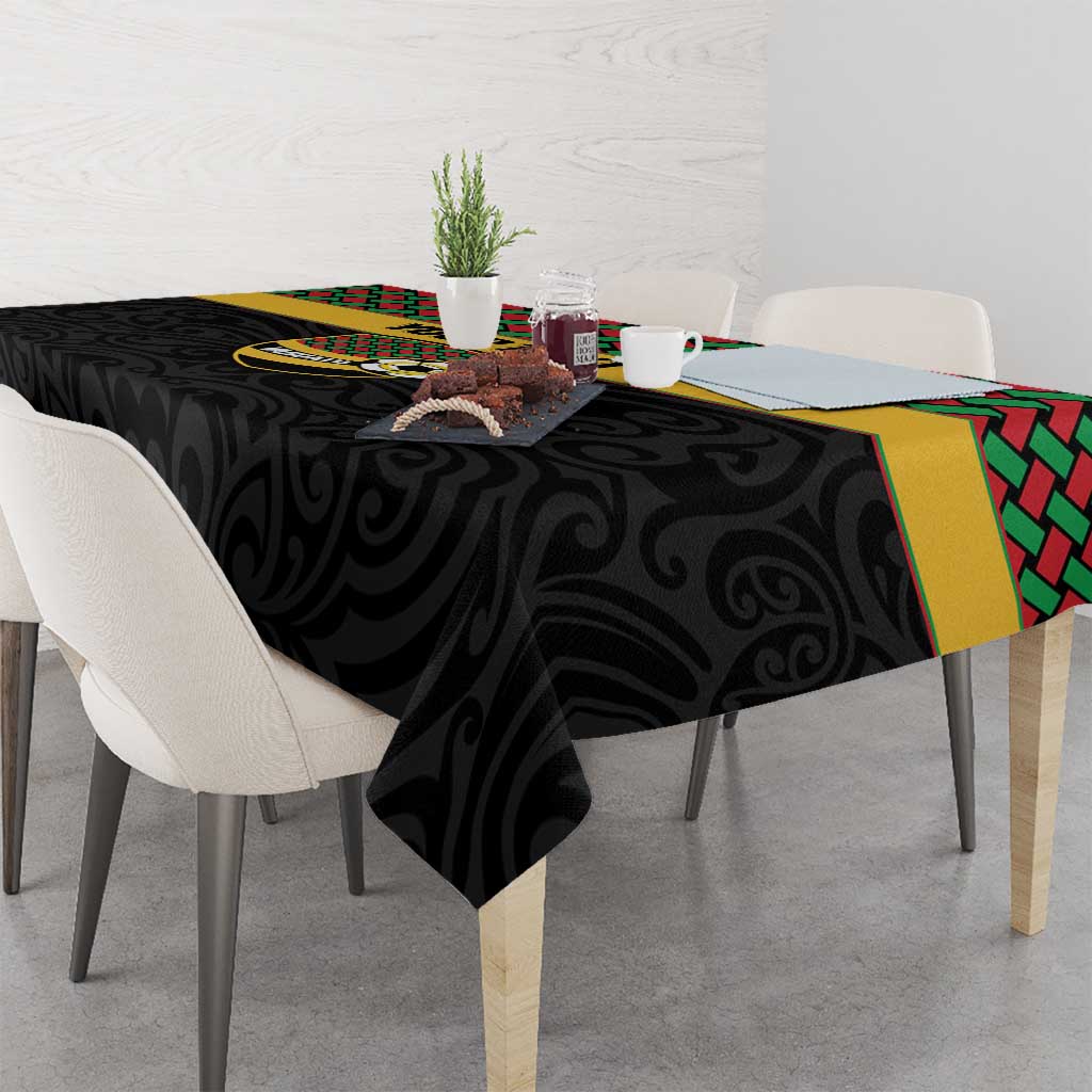 Vanuatu Football Custom Tablecloth Go Chiefs Basket-weave Pattern LT14 - Polynesian Pride