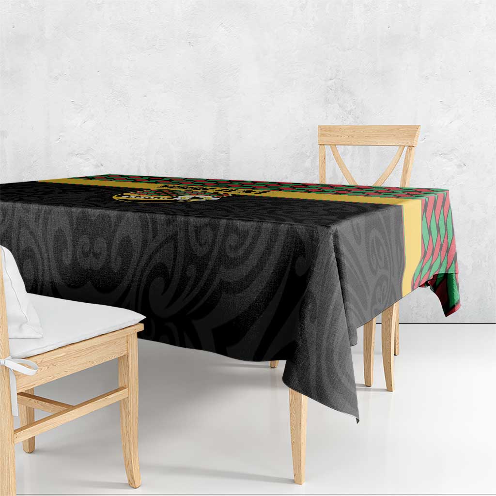 Vanuatu Football Custom Tablecloth Go Chiefs Basket-weave Pattern LT14 - Polynesian Pride