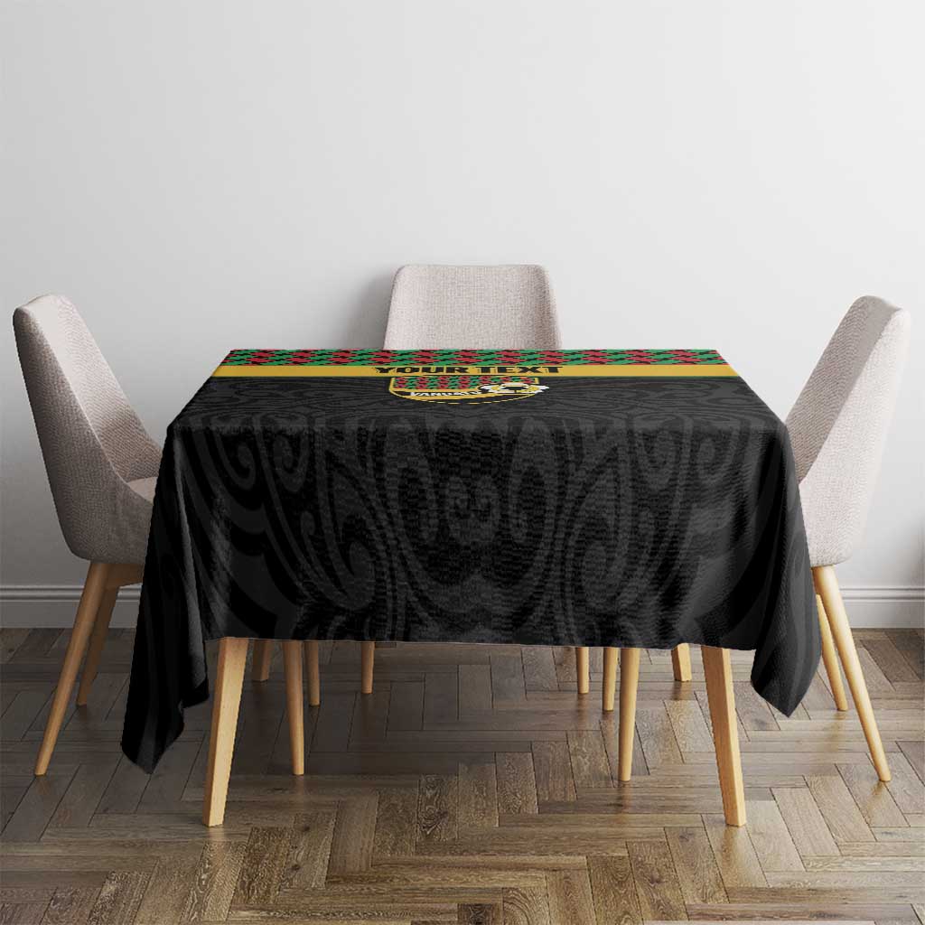 Vanuatu Football Custom Tablecloth Go Chiefs Basket-weave Pattern LT14 - Polynesian Pride