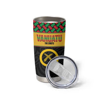 Vanuatu Football Custom Tumbler Cup Go Chiefs Basket-weave Pattern LT14 - Polynesian Pride