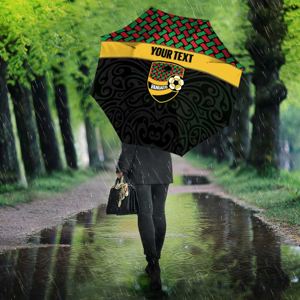 Vanuatu Football Custom Umbrella Go Chiefs Basket-weave Pattern LT14 - Polynesian Pride