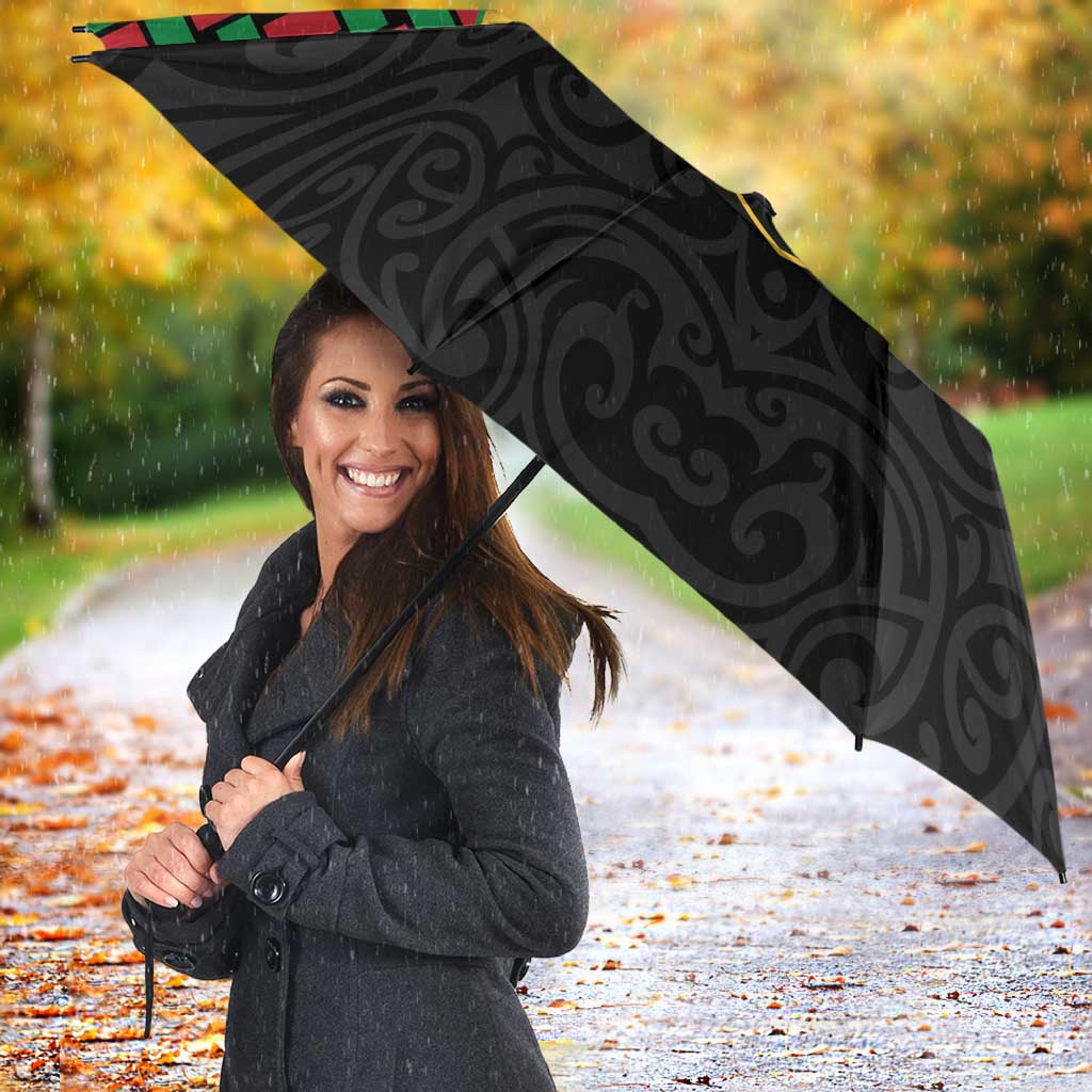 Vanuatu Football Custom Umbrella Go Chiefs Basket-weave Pattern LT14 - Polynesian Pride