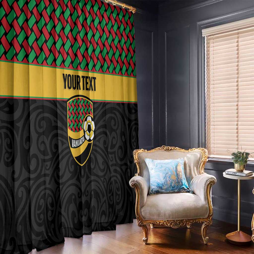 Vanuatu Football Custom Window Curtain Go Chiefs Basket-weave Pattern LT14 - Polynesian Pride