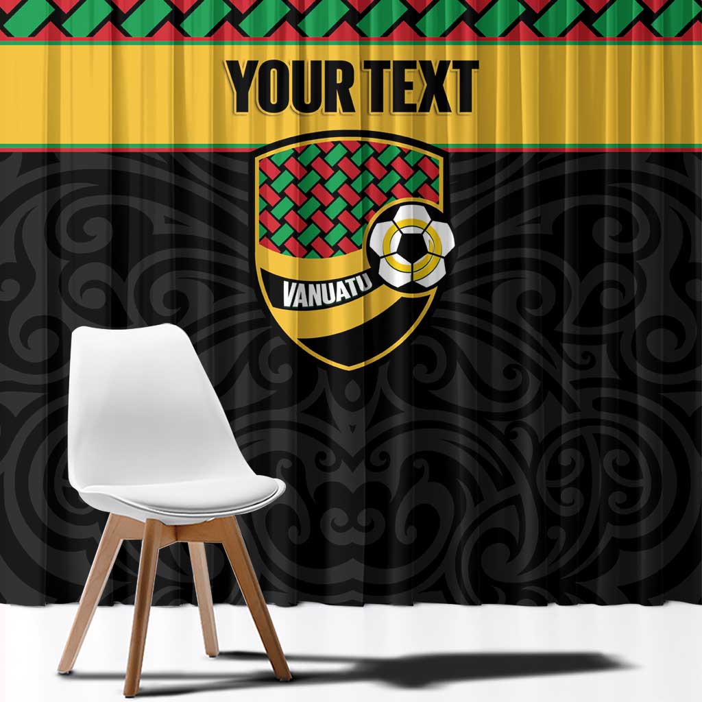 Vanuatu Football Custom Window Curtain Go Chiefs Basket-weave Pattern LT14 - Polynesian Pride