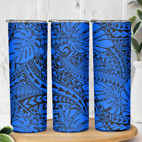 Blue Hawaii Skinny Tumbler Polynesian Tribal Art