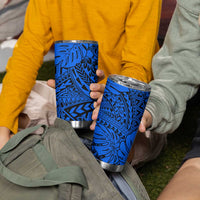Blue Hawaii Tumbler Cup Polynesian Tribal Art