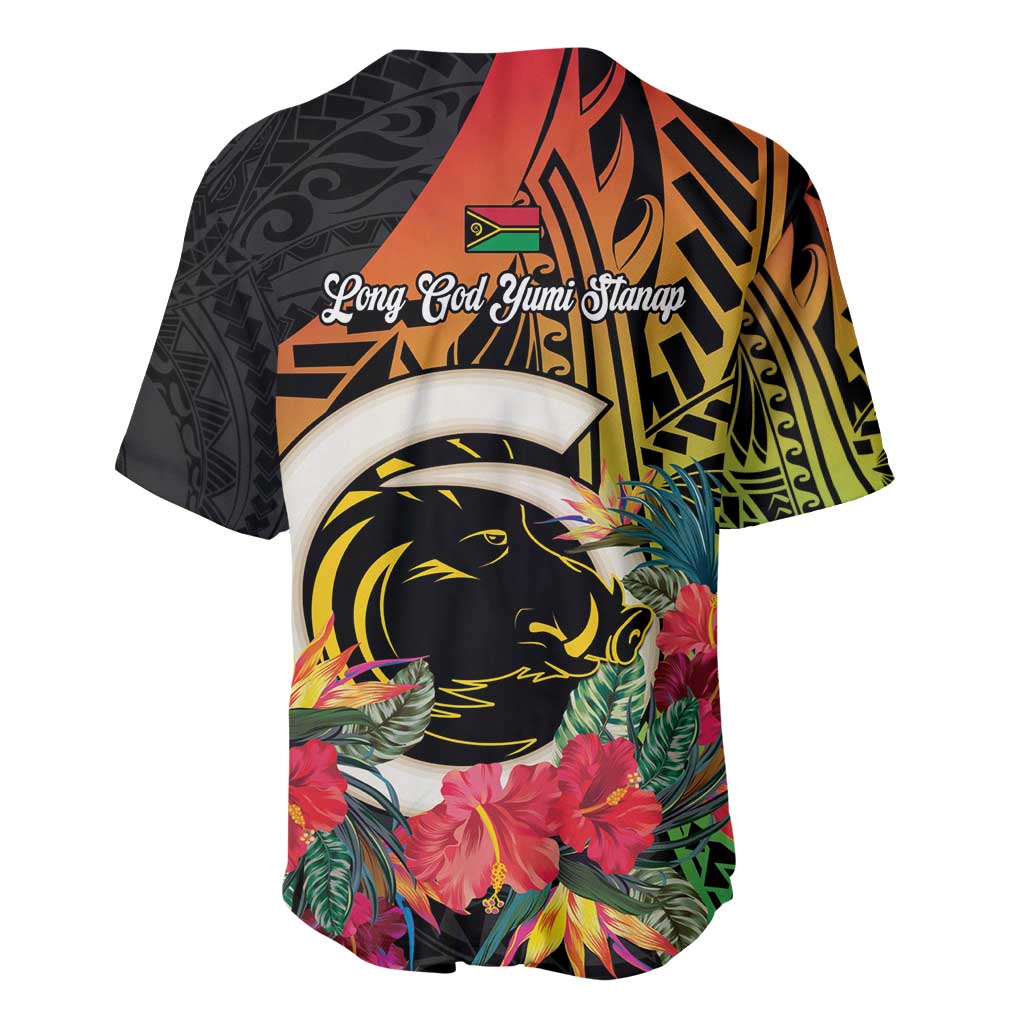 Vanuatu Boar Tusk Yumi Yumi Yumi Baseball Jersey Independens Dei Long God Yumi Stanap