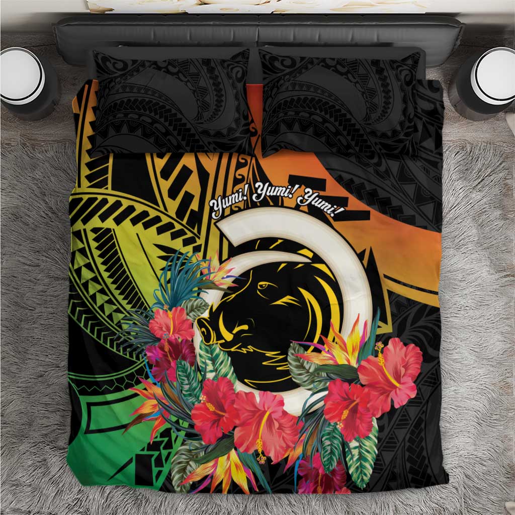 Vanuatu Boar Tusk Yumi Yumi Yumi Bedding Set Independens Dei Long God Yumi Stanap