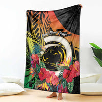 Vanuatu Boar Tusk Yumi Yumi Yumi Blanket Independens Dei Long God Yumi Stanap LT14 - Polynesian Pride