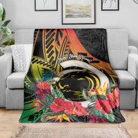 Vanuatu Boar Tusk Yumi Yumi Yumi Blanket Independens Dei Long God Yumi Stanap LT14 - Polynesian Pride