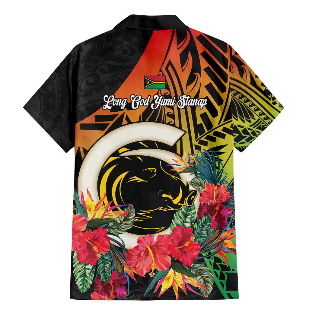 Vanuatu Boar Tusk Yumi Yumi Yumi Family Matching Mermaid Dress and Hawaiian Shirt Independens Dei Long God Yumi Stanap